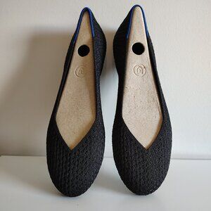 Rothy’s Flat - Black Honeycomb - Women’s size 8 - NWOB